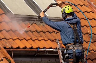 Démoussage et hydrofuge de toiture à Mer